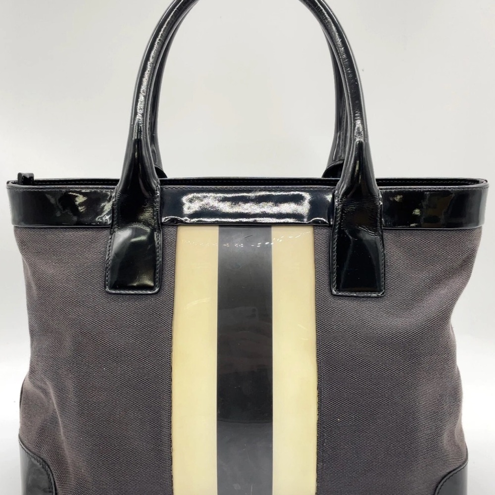 Gucci Black and Cream Structured Tote Bag - Picture 3 of 16